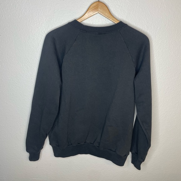 Vintage 1980s Halloween Pumpkin Cat Pullover Crewneck Sweatshirt adult MEDIUM - Picture 3 of 6